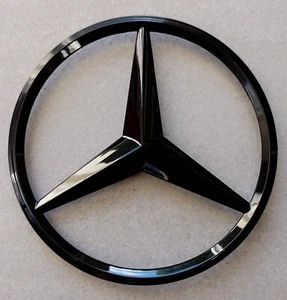 Original Mercedes Logo Stern schwarz glänzend Kofferraum 84mm W247 B-Klasse 2019-2022 - Bild 1 von 6