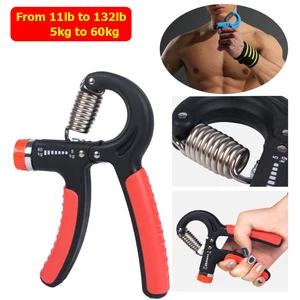 2 Hand Grip Strength Power Trainer Gripper Strengthener Adjustable Gym Exerciser - Picture 1 of 12