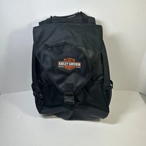 Harley Davidson Bar & Shield Logo Rucksack Gepolsterte Rückengurte Solid Schwarz Neu - Bild 1 von 9