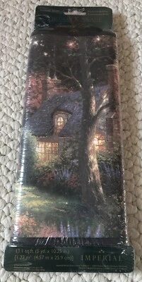 Запечатанный Imperial Thomas Kinkade художник света предварительно наклеенные обои границы 5 ярдов - Изображение 1 из 3