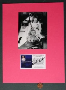Formula One Indy 500 Desire Wilson signed autographed business card & photo set- - Picture 1 of 1