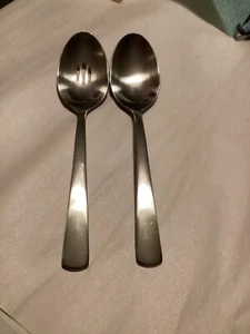 Oneida Nocha- Everyday Flatware Two (2) Serving Spoons 18/0 Stainless Steel, - Picture 1 of 12