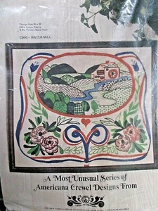 Americana Crewel Designs #C500 - MOLINO DE AGUA 15" X 18" Kit Completo - Imagen 1 de 5