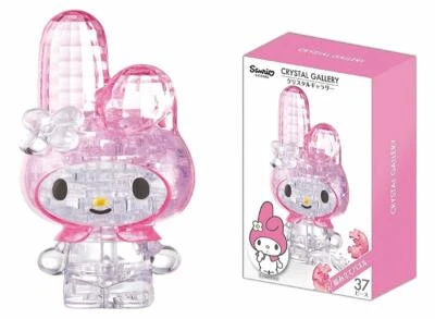 Hanayama Crystal Gallery 3D Puzzle Sanrio My Melody 4977513076296 - Image 1 of 3