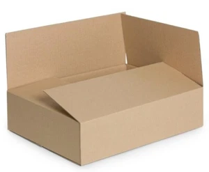 Faltkartons Versandkarton 300x200x80 mm 360G Außenmass BOX einwellig Braun NEU - Bild 1 von 2