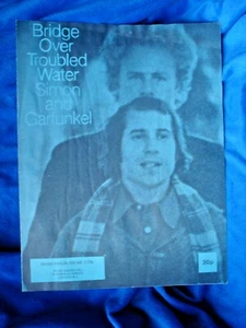cc OLD SHEET MUSIC BRIDGE OVER TROUBLED WATER SIMON AND GARFUNKEL - Picture 1 of 1