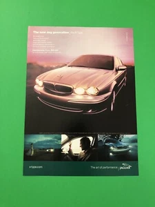 2001 2002 JAGUAR X-TYPE X TYPE ORIGINAL VINTAGE PRINT AD ADVERTISEMENT - Picture 1 of 1