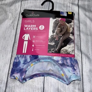 Cuddl Duds Girls Medium (7/8) Warm Base Layers Long Sleeve Unicorns NEW - Picture 1 of 2