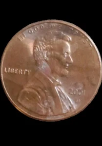 2001 D Lincoln Memorial Cent Copper Plated Zinc Penny Mint State - Picture 1 of 3