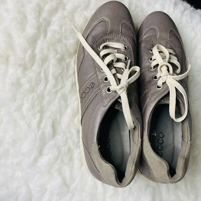Zapatillas deportivas con cordones de tenis de cuero platino gris ECCO para caminar por senderos EUR 41 Foto 1 de 4