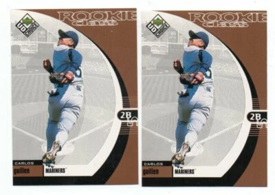 2-carlos guillen seattle mariners rc ud choice 1999 19 lot - Image 1 of 2