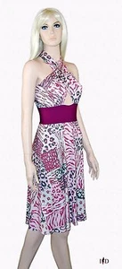 Neckholderkleid im Patch Animal look - Bild 1 von 3