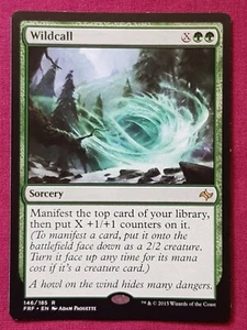 Magic The Gathering FATE REFORGED WILDCALL green card MTG - Picture 1 of 2