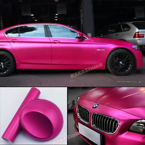 Rose Entire Car Wrap Satin Chrome Matte Metallic Vinyl Sticker Stretchable - AB - Foto 1 di 5