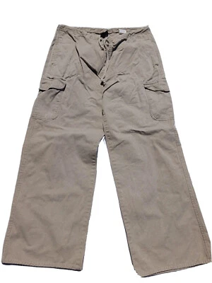 Pantalones Maurices Mujer Medianos x 27 Caqui Pierna Recta Cordón Pantalones Foto 1 de 4