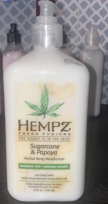 Hempz SUGARCANE and PAPAYA Herbal Body Moisturizer Lotion 17 oz - Image 1 of 2