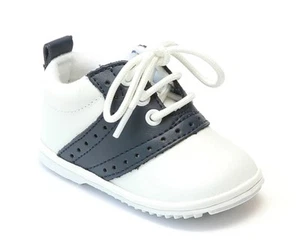 Angel Baby Jungen 2342 weiß marineblau Schnür-Oxfords Größe 1 - Bild 1 von 1