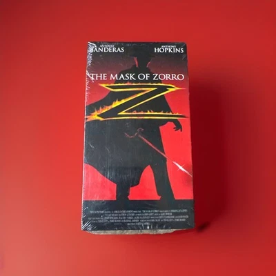 FACTORY SEALED! The Mask of Zorro VHS NEW Anthony Hopkins Antonio Banderas Foto 1 de 2