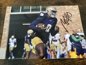 Notre Dame Irish MALACHI FIELDS Signed 4x6 Photo FOOTBALL AUTOGRAPH 1 - Picture 1 of 1