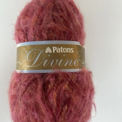 Patons Divine Rosa Oscuro Hilo Color Floral Fantasía 06740 Acrílico Mezcla Mohair Foto 1 de 4