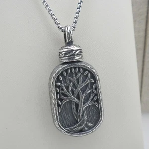 Colgante de plata esterlina celta árbol de la vida recuerdo frasco KEITH JACK 18" encadenado - Imagen 1 de 10