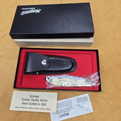 Schrade Scrimshaw SC-508 Completo Nuevo en Caja Pavos Ver Fotos Foto 1 de 4
