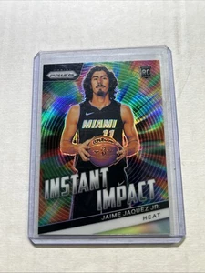 2023-24 Panini Prizm Instant Impact Green Prizm Rookie Jaime Jaquez Jr #23 - Picture 1 of 2
