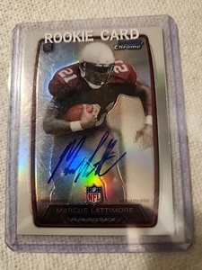 Marcus Lattimore 2013 Topps Bowman Refractor Chrome handsignierte ROOKIE CARD NOS - Bild 1 von 3