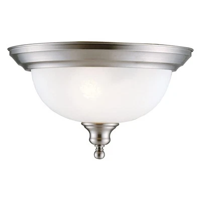 Bristol Satin Nickel Ceiling Light Fixture For Kitchen Bedroom Dining Room - Image 1 of 4