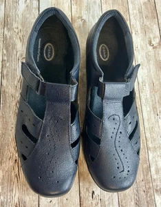 Dr. Scholl's Damenschuhe Größe 9 W marineblau Double Air Pillo bequem Leder Freizeit - Bild 1 von 15