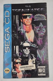 THE TERMINATOR SEGA CD INSTRUCTION MANUAL BOOKLET ONLY WITH REGISTRATION CARD