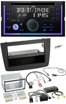 JVC Lenkrad USB 2DIN DAB Bluetooth CD Autoradio für Alfa Romeo Mito 14-18 Infoad - Bild 1 von 4
