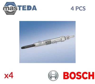 0 250 202 143 ENGINE GLOW PLUGS BOSCH 4PCS FOR LAND ROVER DEFENDER,DISCOVERY II - Image 1 of 4