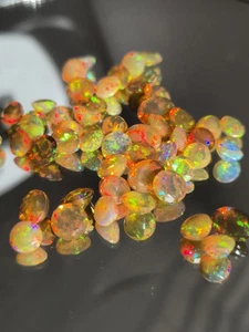 Honey Opal Golden Opal 35.95 Carat Natural Untreated Hand Faceted Parcel Clean - Picture 1 of 9