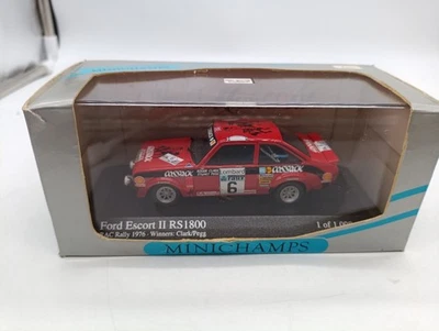 Ford Escort Mk II Rs 1800 Rac Rally 1976 Winner #6 Clark 1/43 Minichamps - Immagine 1 di 4