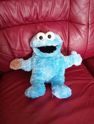 Living Puppets Sesamstrasse Cookie Monster Blue Stuffed Animal 9” Puppet Toy - Image 1 of 4