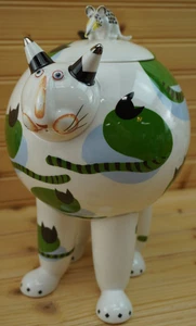 Villeroy & Boch Animal Park Cat & Mouse Cookie Jar, 11"  (G45) - Picture 1 of 16