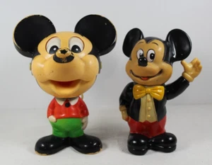 Lot of 2 Vintage Mickey Mouse Collectables Bank Talking Toy 70's & 80's - Picture 1 of 13