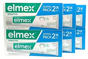 12 x75 ml Elmex SENSITIVE mit NartiumfluorZahnpasta Doppelpack 12 Tuben (900 ml) - Bild 1 von 1
