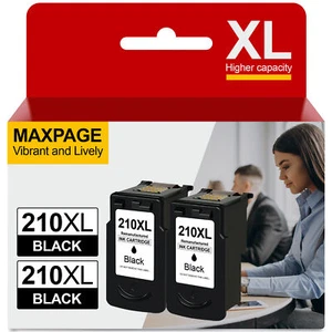 2 PG-210XL Black Ink for Canon 210XL PIXMA MX320 MX330 MX340 MX350 MX421 MP495 - Picture 1 of 6
