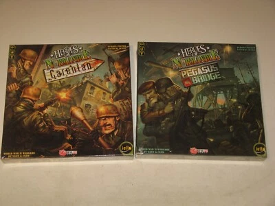 Lote de escenarios Heroes of Normandie SW Carentan + Puente Pegaso Segunda Guerra Mundial tácticas Iello Foto 1 de 4