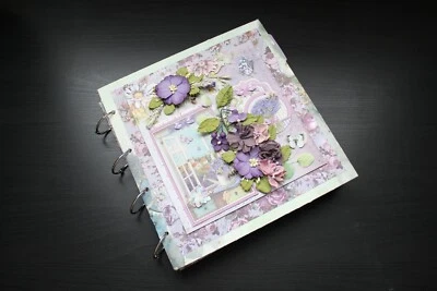 Handmade Lavender Fields Scrapbook Album - Image 1 of 4