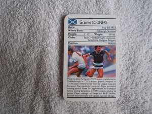 Ace 1988 Sporting Greats Football "GRAEME SOUNESS" Scotland Trading card - Picture 1 of 2