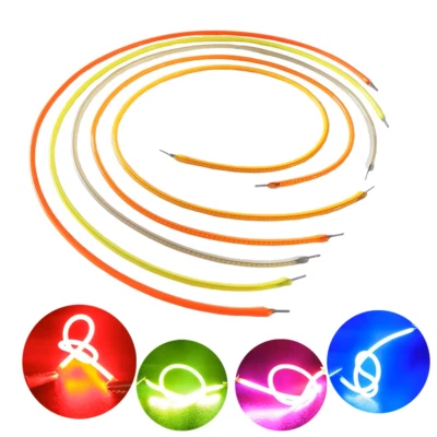 MARKENLOS Manguera de hilo incandescente LED 1200mm Filamento FPC Flexible Fi LR 24V Blanco cálido Rojo 2200K