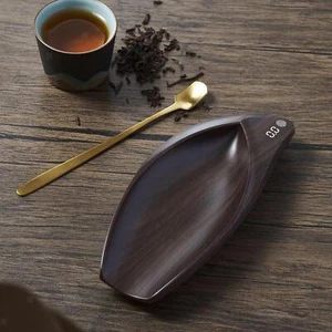 Wood Electronic Tea Scale Multiuse Gift Digital Scale Grams Home Tea Baking - Picture 1 of 15