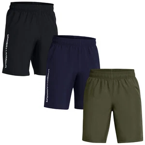 Under Armour Junior Shorts Kids Boys Tech Wordmark Shorts Lightweight Woven - Picture 1 of 9