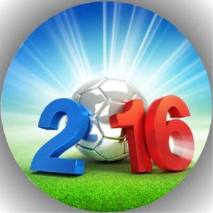 Tortenaufleger Geburtstag Party Tortenbild Fondant Oblate Fussball  P27 - Bild 1 von 1