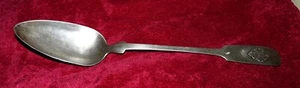 Antique Early 19 C Germany Berlin Heinrich Friedeberg Huge  12 Silver 12"  Spoon - Picture 1 of 12