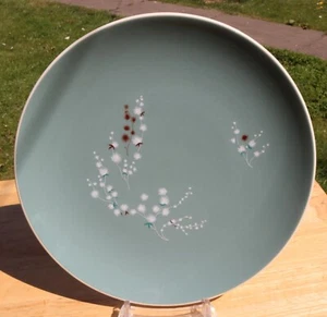 (1093) Royal Doulton Spindrift Dinner Plate Teal Vintage 50s 60s Retro Prop - Picture 1 of 5