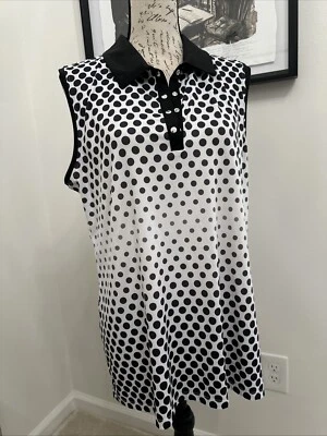 Top grande Coral Bay lunares blancos negros  Foto 1 de 4